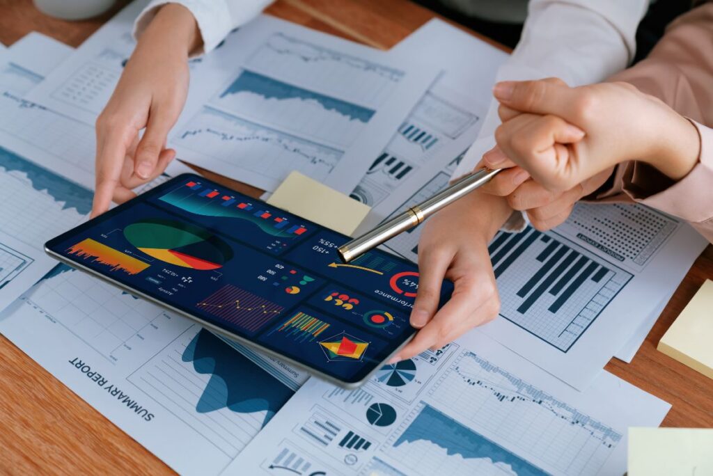 Stock photo of AI-generated financial dashboards