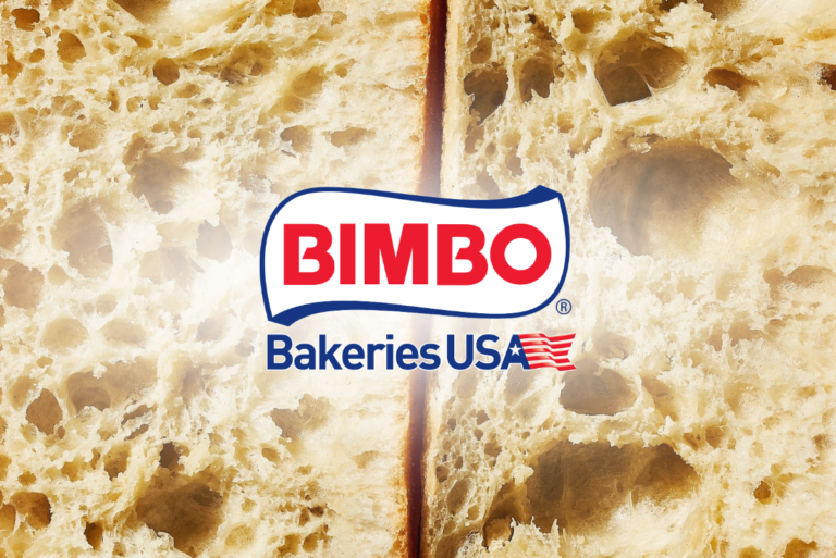 Center of bread with Bimbo Bakeries USA logo