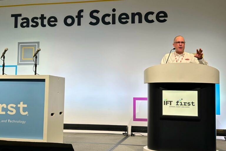 Lallemand Baking’s global sales director Bob Villeneuve presenting on how yeast proteins can help bakers hit R&D targets