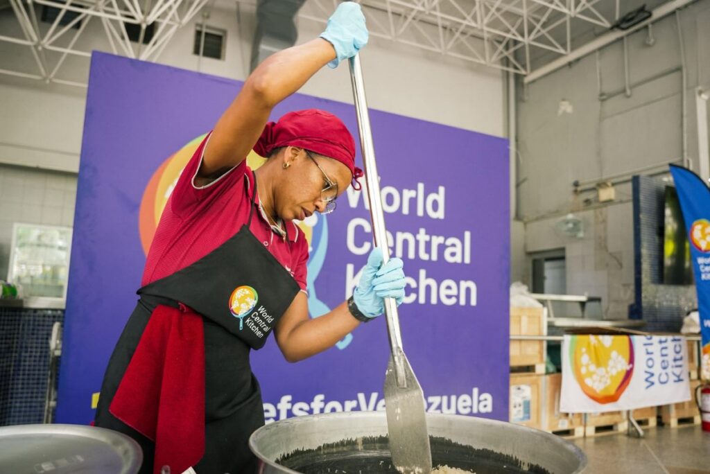 World Central Kitchen worker, which supports earthquake relief