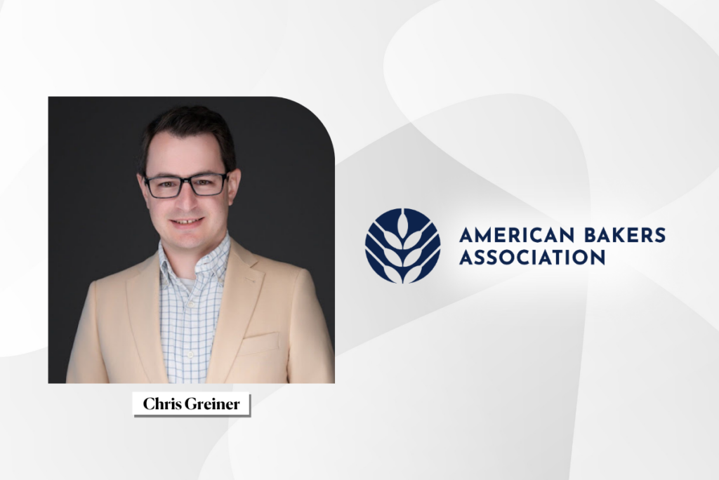 ABA logo and headshot of Chris Greiner, new VP of membership and growth