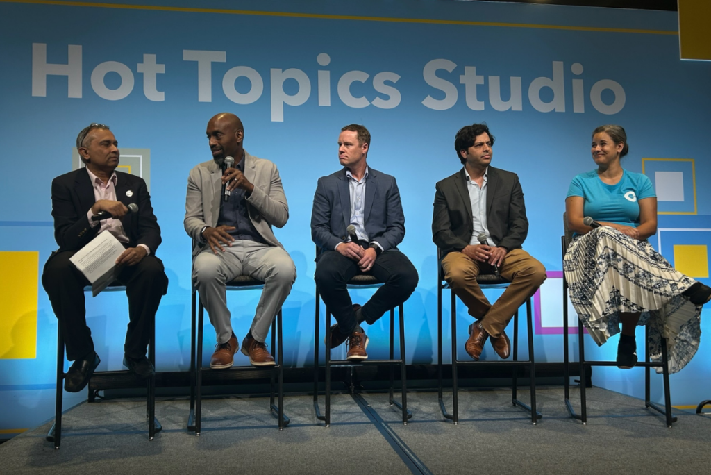 Moderator and panelists during session on challenges with clean label and natural ingredients on stage at IFT FIRST 2026