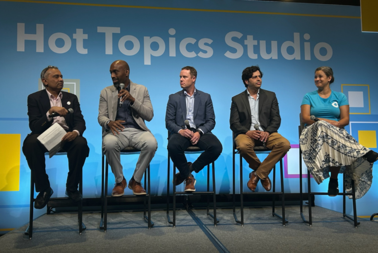 Moderator and panelists during session on challenges with clean label and natural ingredients on stage at IFT FIRST 2026
