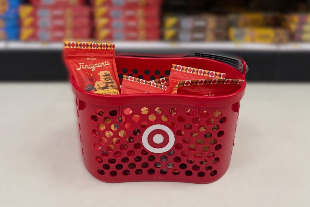 Fancypants cookies in Target basket