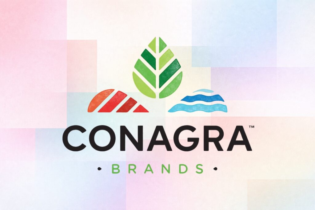 Conagra Brands logo over background