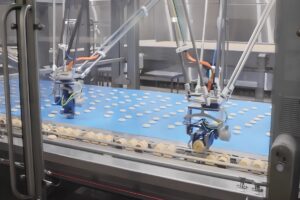 pick-and-place robotics system in action